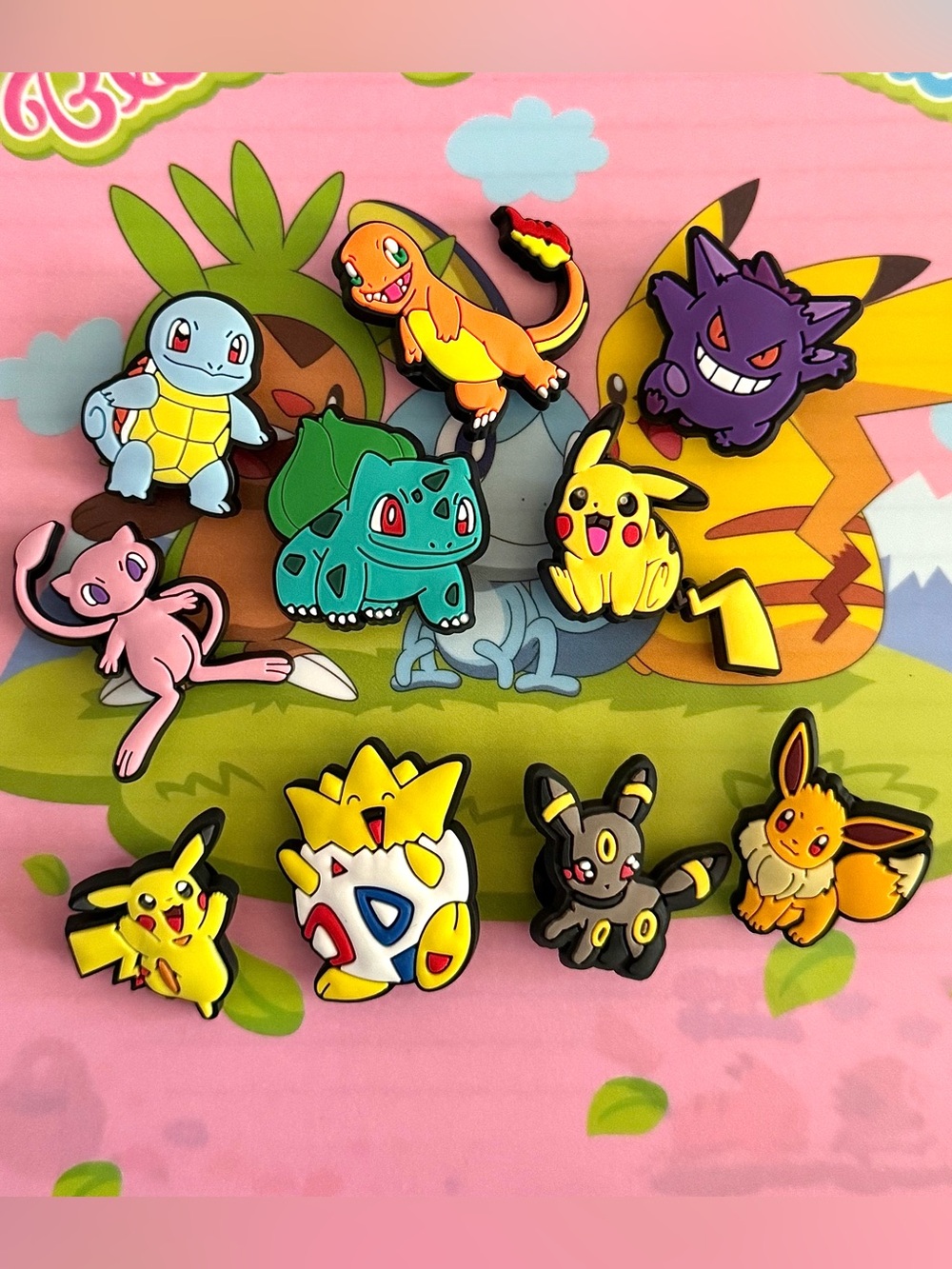 10 pc Pokemon Shoe Charms Set